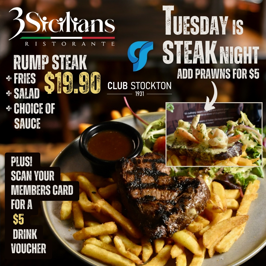 3Sicilians Steak Tuesday Night PLUS MEMBERS DISCOUNT