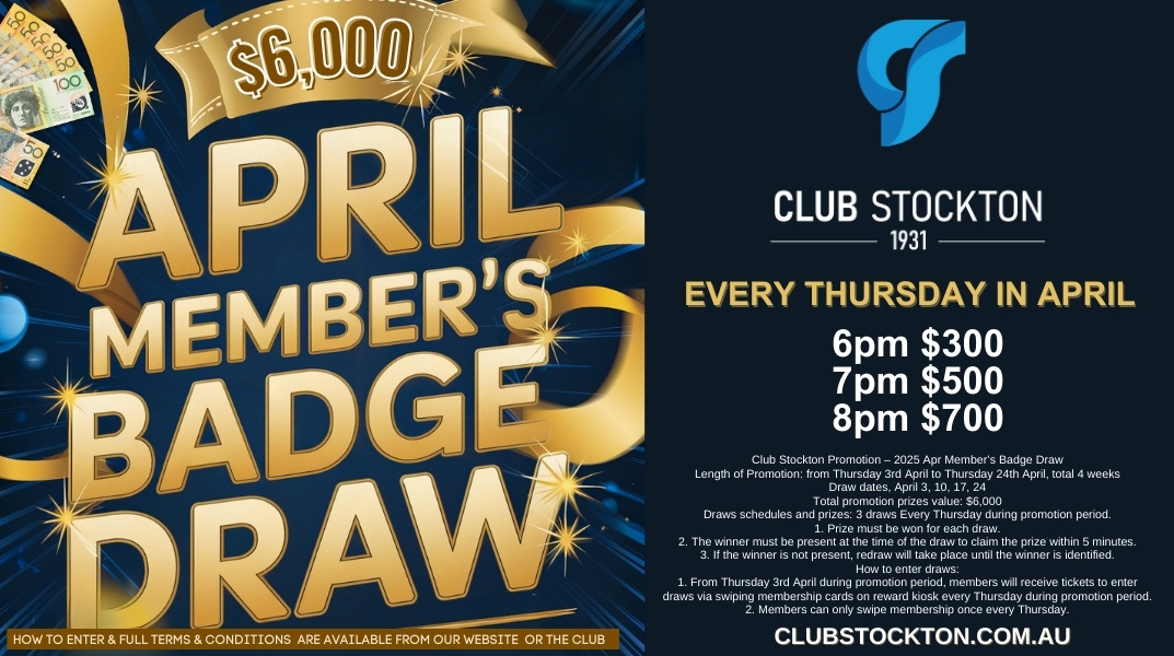 April 2025 Members Badge Draw 1073 x 600