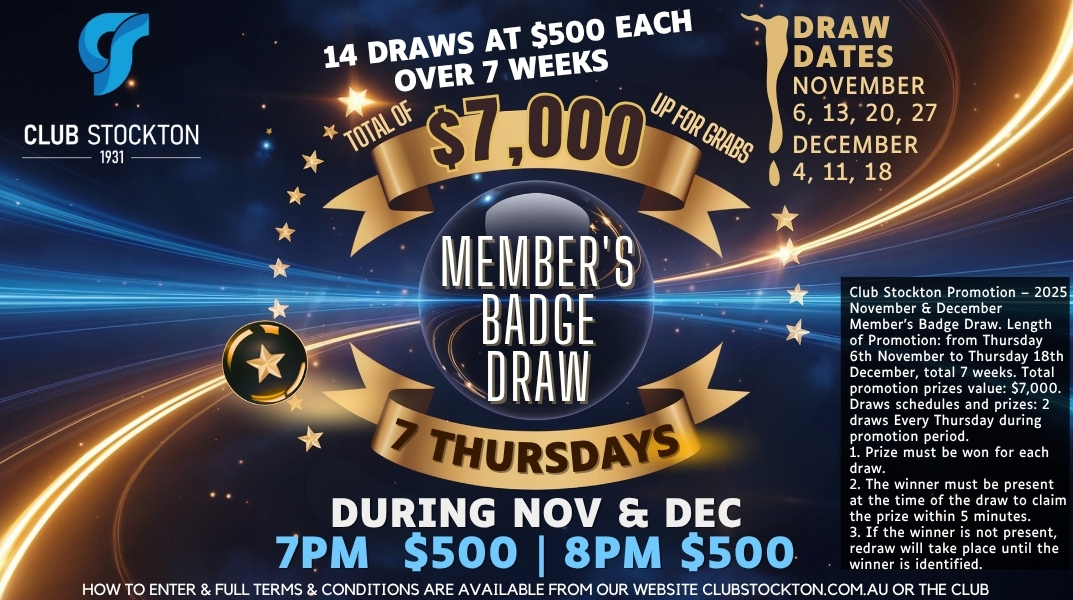 Members Badge Draw Nov Dec 2025