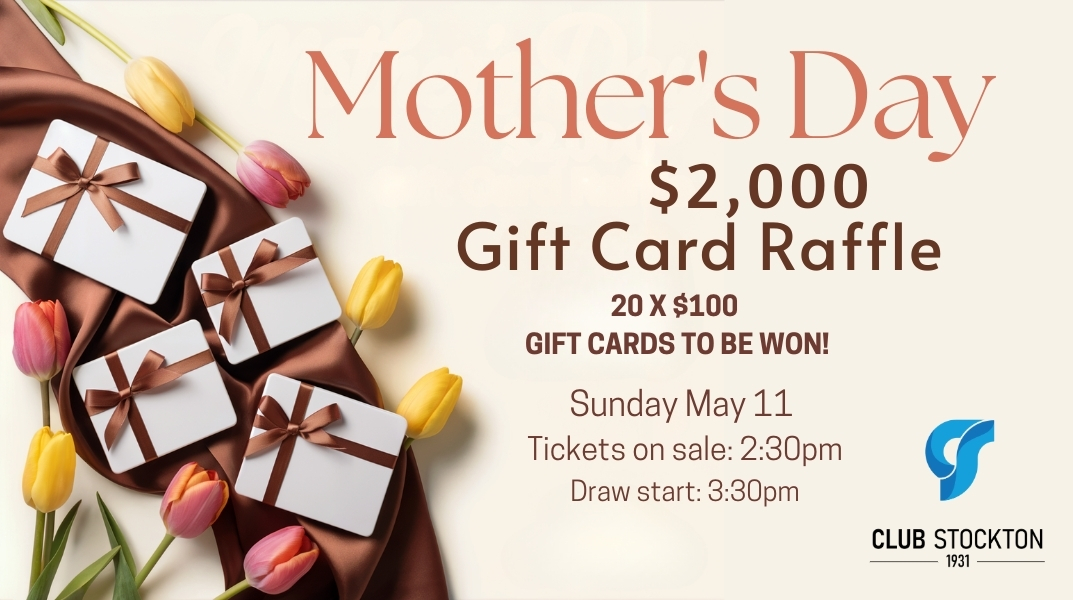 Mother's Day Gift Card Raffle $2000