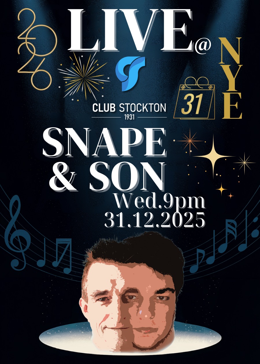 Snape and Son NYE Club Stockton 31122025