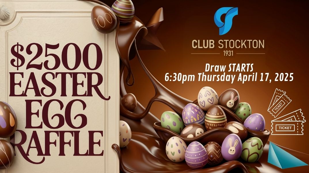 Club Stockton Thursday 2500 Easter Egg Raffle