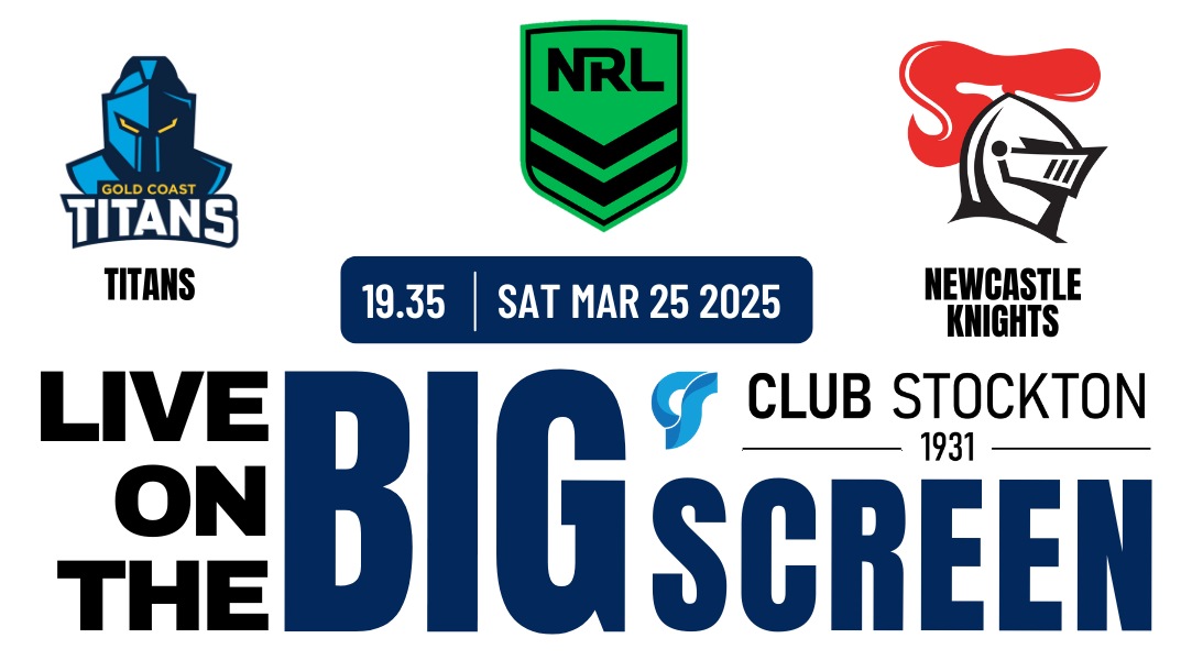 Titans vs Knights NRL 2025 Round 3 live at Club Stockton this March 22 at 19.35